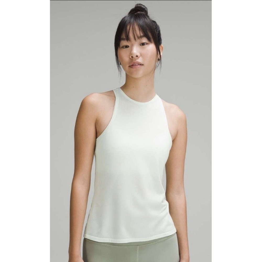 NWT Lululemon Modal-Blend High-Neck Yoga Tank Top Kohlrabi Green 2 W1DWRS